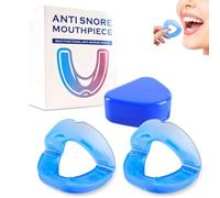 Anti-Snoring Mouthpiece,Food Grade Silicone Material Snore Mouth Guard,Instantly Quiet Antisnoring Device Mouthpiece,Make The Night Quiet,Universal Size For Men & Women (2pcs)