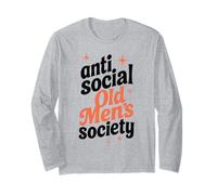 Anti Social Old Men's Society, Grumpy Old Men Meme drôle Manche Longue