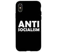 Anti socialisme Anti socialiste Pro Free Market Capitalism Coque pour iPhone X/XS