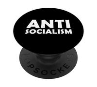 Anti socialisme Anti socialiste Pro Free Market Capitalism PopSockets PopGrip Adhésif