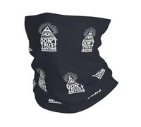 Anti-Solaire Chapeaux Demi-Visage Pyramide Illuminati Ne Faites Confiance À Personne Echarpe Gaiter Respirant Protection du Visage pour Moto Sports Extérieur