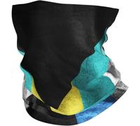 Anti-Solaire Écharpe Tube Drapeau de l'Amérique Drapeau du Laos Echarpe Gaiter Bandana 26X30cm pour Ski,Randonnée,Adulte