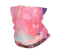 Anti-Solaire Écharpe Tube,Motif de Paysage Rainbow,Décoration faciale Unisexe Headwrap pour Adulte Cyclisme Sports 26X30cm