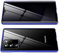Anti-Spy Coque pour Samsung Galaxy S20 FE/S20 Plus Housse Privacy Verre trempé Anti Espion Case Cover d'adsorption Magnétique Bumper Métal Frame Etui,Bleu,for S20