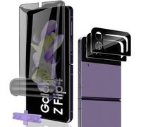 Anti-Spy Screen Protector For Galaxy Z Flip 4 Flexible Tpu Film 1 Pcs + Rear Camera Protector 2 Pieces,Easy To Install Bubble-Free For Galaxy Z Flip 4 Tempered Glass