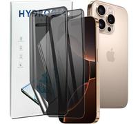 Anti-Spy Screen Protector For Iphone 16 Pro, [2 Pieces] Privacy Flexible Hd Hydrogel Protective Film, [Anti-Scratch] Screen Protector, Fingerprint Id Compatible