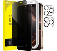 Anti-Spy Screen Protector For Iphone 16 Pro 6.9 Inch With Camera Lens Protector, Tempered Glass Film, Easy Installation Tool, Pack Of 2 Each