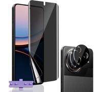Anti-Spy Screen Protector For Xiaomi Poco F7 Pro/Poco F7 Ultra, 1 Pieces Flexible Tpu Film Privacy Screen Protector In 2 Pieces Camera Lens Protector, Anti-Spy Protector