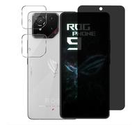 Anti-Spy Tempered Glass For Asus Rog Phone 9 / Rog Phone 9 Pro 5g, 1 Piece Privacy Film And 2 Pcs Rear Camera Protectors, 9h Hardness, Anti-Scratch Anti-Spy Screen Protector