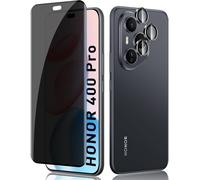 Anti-Spy Tempered Glass For Honor 400 Pro, 1+1 Piece 3d Anti-Spy Screen Protector + Camera Lens Protector Film, 9h Bubble-Free Privacy Screen Protectors