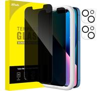 Anti-Spy Tempered Glass For Iphone 13 6.1 Inch With Rear Camera Lens Protection, Screen Protector Film, Installation Tool, 2 Pieces Each