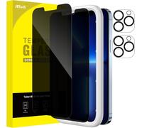 Anti-Spy Tempered Glass For Iphone 13 Pro 6.7 Inch With Rear Camera Lens Protection, Screen Protector Film, Installation Tool, 2 Pieces Each