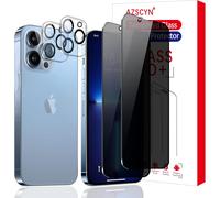 Anti-Spy Tempered Glass For Iphone 13 Pro Private Protection Privacy Glass With Rear Camera Protector [2+2 Pieces] Bubble-Free, Easy To Install