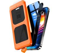 Anti-Spy Tempered Glass For Iphone 16 6.1 Inch, 25° True Anti-Spy Automatic Dust Removal Bubble-Free 9h Compatible Phone Cases