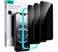 Anti-Spy Tempered Glass For Iphone 16e 2025/Iphone 14/13/13 Pro, Easy Installation Frame, Ultra Resistant, Screen Protector, Anti-Scratch, Military Protection, Pack Of 3