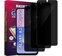 Anti-Spy Tempered Glass For Samsung Galaxy A15 5g 4g, [Pack Of 3] Enhanced Privacy Angle, Ultra-Strong 9h Hardness, Bubble-Free