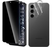 Anti-Spy Tempered Glass For Samsung Galaxy S24 Fe, 2+2 Pieces Anti-Spy Tempered Glass And Rear Camera Protector, 9h Hardness Anti-Scratch Bubble-Free Screen Protector