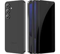 Anti-Spy Tempered Glass For Samsung Galaxy S24 Fe With Frame Easy To Install, Military Standard Protection, Extremely Sturdy, Scratch Resistant