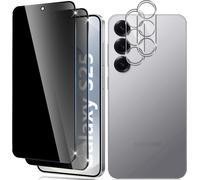 Anti-Spy Tempered Glass For Samsung Galaxy S25, 2+2 Pieces Anti-Spy Tempered Glass And Rear Camera Protector, 9h Hardness Anti-Scratch Bubble-Free Screen Protector