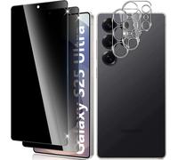 Anti-Spy Tempered Glass For Samsung Galaxy S25 Ultra, 2+2 Pieces Anti-Spy Tempered Glass And Rear Camera Protector, 9h Hardness Anti-Scratch Bubble-Free Screen Protector