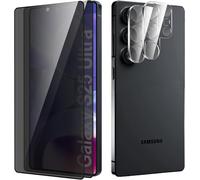 Anti-Spy Tempered Glass For Samsung Galaxy S25 Ultra, Privacy Screen Protector, 2 Pieces Screen Protectors + 2 Camera Screen Protectors
