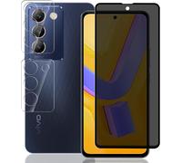 Anti-Spy Tempered Glass For Vivo V40 Se, [1 Piece] 9h Hardness Anti-Spy Screen Protector And [2 Pieces] Camera Lens Protector, Privacy Screen Protector For Vivo V40 Se