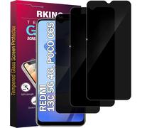 Anti-Spy Tempered Glass For Xiaomi 13c 5g 4g, Poco C65, [Pack Of 3] [Does Not Support Fingerprint Id] Enhanced Privacy Angle, 9h Hardness, Bubble-Free