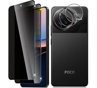 Anti-Spy Tempered Glass For Xiaomi Poco F7 Pro/F7 Ultra, 2+2 Pieces Anti Spy Tempered Glass And Camera Protection, 9h Hardness Anti-Scratch Bubble-Free Tempered Glass Screen Protector