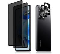 Anti-Spy Tempered Glass + Rear Camera Protector Compatible With Xiaomi Note 12 Pro 5g, [2+2 Pieces] 9h Hardness Anti-Peeping Screen Protector For Xiaomi Note 12 Pro 5g