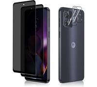 Anti-Spy Tempered Glass + Rear Camera Protector For Motorola Moto G54 5g, [2 + 2 Pieces] 9h Hardness Anti-Peeping Screen Protector, Privacy Tempered Glass For Motorola Moto G54 5g
