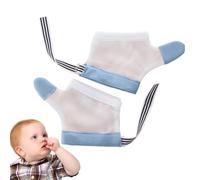Anti Succion Pouce,1 Paires D'arrêt De Succion Du Pouce Pour enfant Protège, Respirant Thumb Protector Avec Poignets,protection Respirante Des Ongles, Butée Réglable Pour Bébés Et Enfant