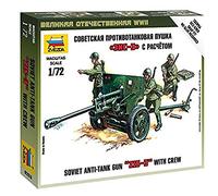 Anti Tank Gun soviétique avec équipage 1:72 Scale - Model Kit