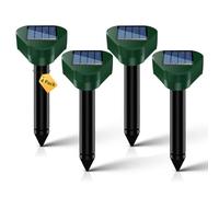 Anti Taupe, Répulsifs Solaires pour Taupes, Repulsif Serpent Exterieur,Repousse Les Taupes, Serpent, Gopher, Chien, Chat, Protégez Jardins/Pelouses/Fermes 4 Pièces