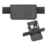 Anti-Theft Belt Pouch for Men, Slim Passport Wallet for Travel, Outdoor (Gray)