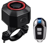 Anti-Theft Bicycle Alarm, Vibration Detection Bike Alarm With Remote Control, Wireless Motorcycle Alarm With Anti-Theft Motion Sensor 110 Db For Electric Bike, Motorcycle, Scooter