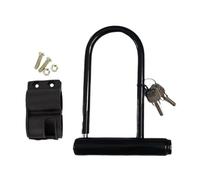Anti-Theft Cycling Locks - Metal Anti-Theft Motorcycles U-Lock | Black Cycling Accessories, Portable Scooter Locks For Travel, Daily Life, Commuting