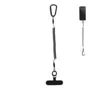 Anti Theft Phone Strap -Retractable Cellphone Coiled Lanyard Quick Release