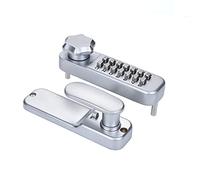 Anti-Theft Security Door Lock Mechanical Password Door Lock Safe Home Gate Lock Door Hardware Indoor Outdoor Lock (Color : Silver Size : 142 * 42mm)
