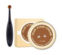 Anti-traces de larmes pour chien | Baume Nettoyant 30g Contre Les Impuretés - Avec Brosse Éliminateur De Taches De Larmes Pour Animaux,Pour chiens et chats de toutes tailles - Utilisation en bain ou d