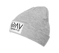 Anti-Transpiration Bonnet Tricoté Dieu est Plus Grand 8:28 Christianisme Tricoter Chapeau Classique Chapeau Tricoté pour Femme Ski Cyclisme