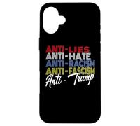 Anti Trump Haine Mensonges et Fascisme Résister Vote Nov 5 2024 Coque pour iPhone 16 Plus