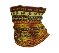 Anti-UV Bande de Cheveux, Gaiter Culture Ethnique Africaine Abstraite Ancienne Brune Élastique Décoration faciale pour Cyclisme Femme Randonnée
