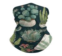 Anti-UV Bandeau Magique, Cache-Cou Plantes succulentes et Vertes Anti-Solaire Décoration faciale pour Extérieur Homme Jogging