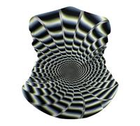 Anti-UV Bandeau Magique, Echarpe Gaiter Illusion d'optique en Spirale GIF Ultra-Douce Écharpe Demi-Visage pour Sports Moto Cyclisme