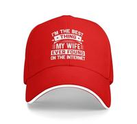 Anti UV Casquette Baseball Je suis la Meilleure Chose Que ma Femme AIT jamais trouvée sur Internet Chapeau de Papa Respirant Casquettes Sports pour Voyages Golf Badminton