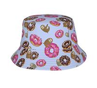 Anti-UV Chapeau de Plage Sloth avec des Beignets sucrés Chapeaux de Visière Unisex Bonnet de Soleil pour Vacances Randonnée activités