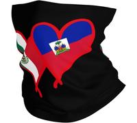 Anti-UV Chapeaux Demi-Visage Drapeau du Mexique et de la République de Docan Cache-Cou Bandana 26X30cm pour Sports,Adulte,Homme