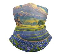 Anti-UV Décoration faciale, Bandeaux Paysage de Bluebonnets du Texas étanche à la poussière Bande de Cheveux pour Jogging Sports Moto