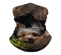 Anti-UV Décoration faciale, Gaiter Un Petit Yorkshire Terrier Respirant Protection du Visage pour Cyclisme Vélo Adulte