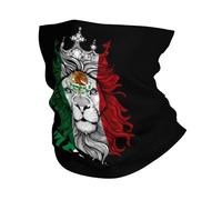 Anti-UV Écharpe Demi-Visage,Drapeau Mexicain et Lion du Mexique,Écharpe Tube Ultra-Douce Gaiter pour Course à Pied Yoga Sports 26X30cm